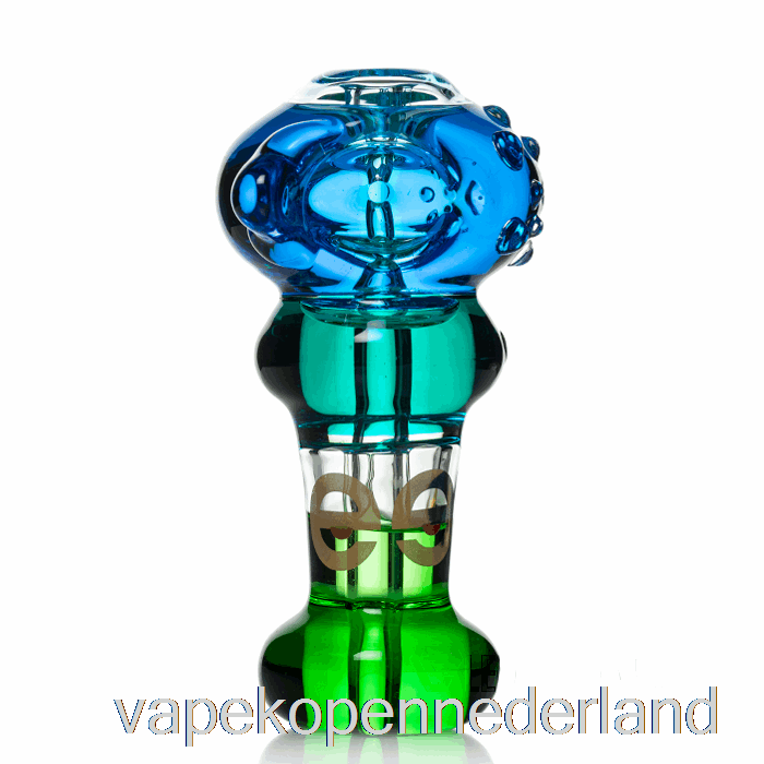 Elektronische Sigaret Vape Cheech Glas Drievoudig Invriesbare Lepel Handpijp Blauw / Groenblauw / Groen